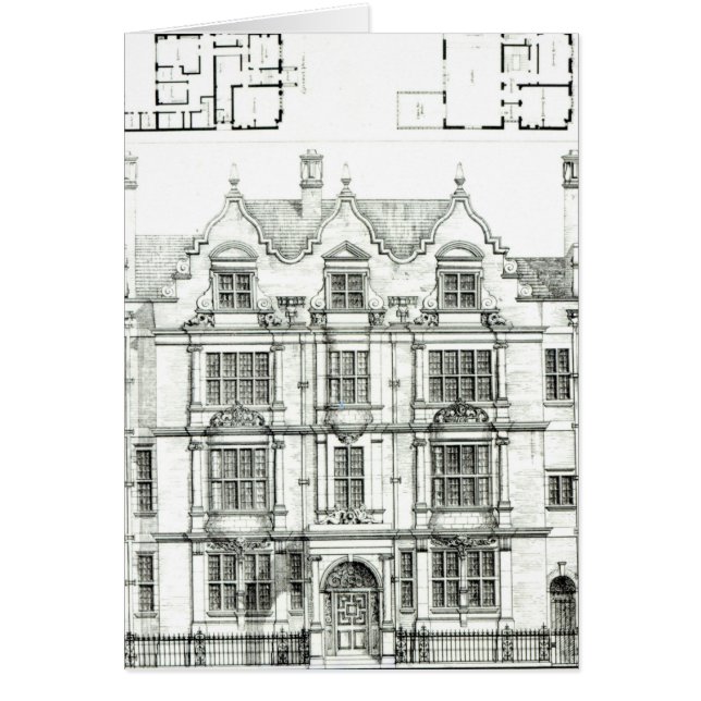 Cartão Jardins de Ennismore, Kensington sul (Frente)