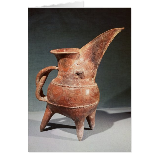 Cartão jarro Três-equipado com pernas de "Kuei", de (Frente)