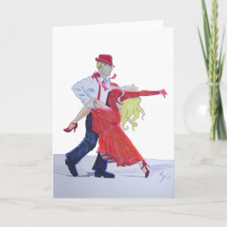 Cartão Jason Donovan Kristina Rihanoff Foxtrot Cartoon