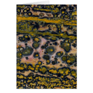 Cartão Jasper oceânico amarelo