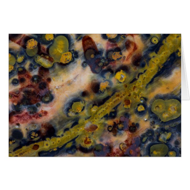 Cartão Jasper Oceano close-up abstrato (Frente Horizontal)