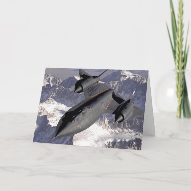 Cartão Jato de Combatente Supersônico (Frente)