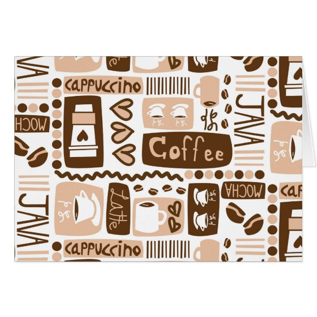 Cartão Java Java Java! (Frente Horizontal)