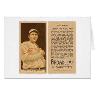 Cartão Jay Kirke Braves Baseball 1912
