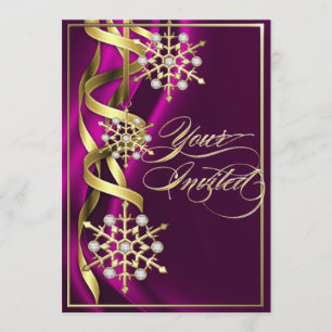 Cartão jazzístico Jeweled do feriado do rosa do