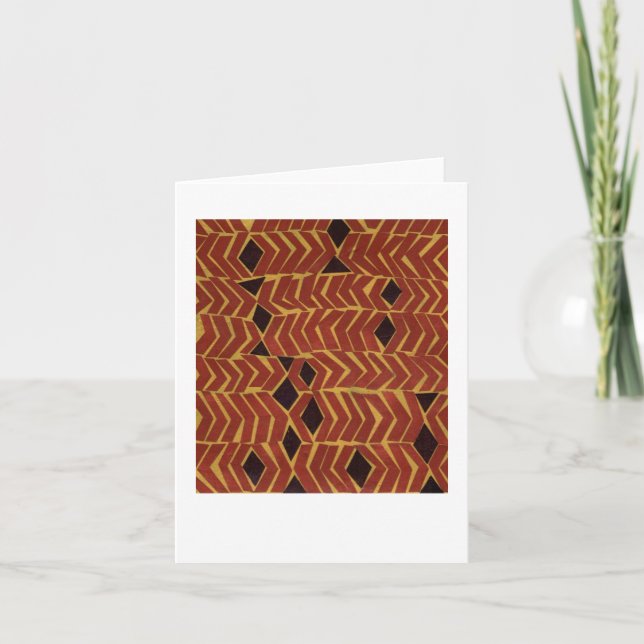 Cartão Jazzy african-inspired abstract pattern (Frente)