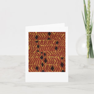 Cartão Jazzy african-inspired abstract pattern