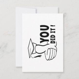 Cartão Je bent geslaagd of je hebt het gehaald, diploma