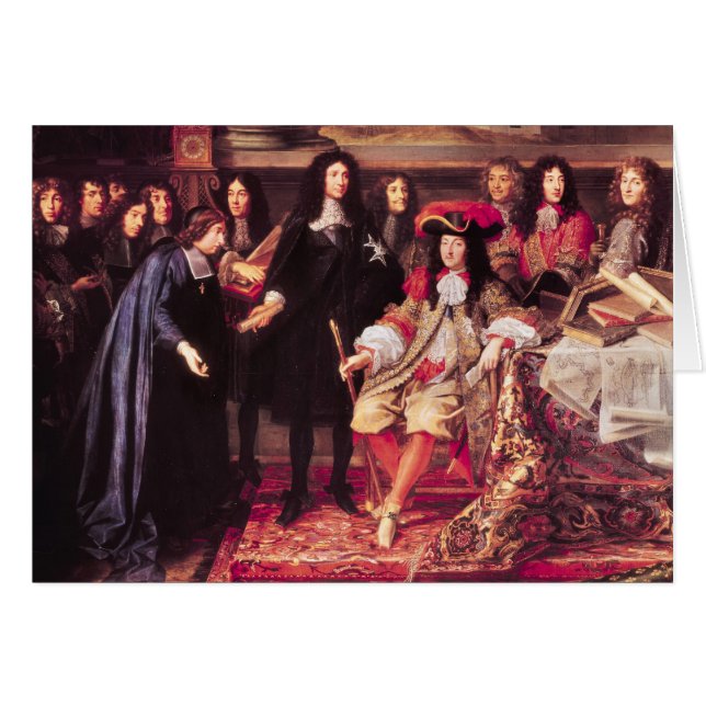 Cartão Jean-Baptiste Colbert que apresenta os membros (Frente Horizontal)