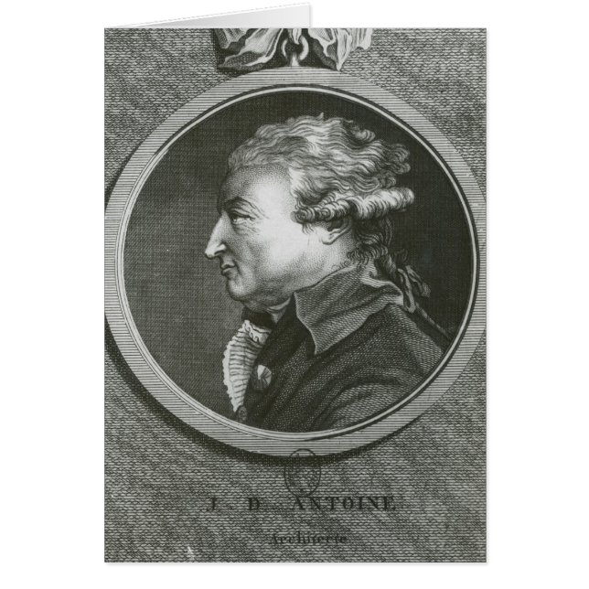 Cartão Jean Denis Antoine arquiteto (Frente)