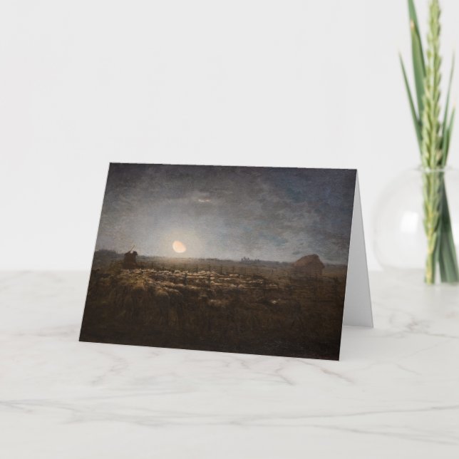 Cartão Jean-Francois Millet - Orelha, Lua 1872 (Frente)