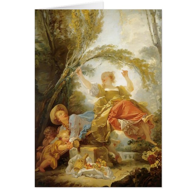 Cartão Jean-Honore Fragonard- o balanço (Frente)