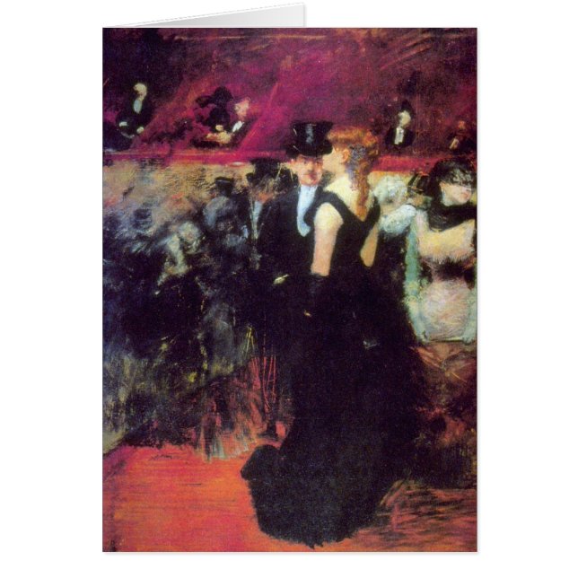 Cartão Jean-Louis Forain - ópera de Paris (Frente)