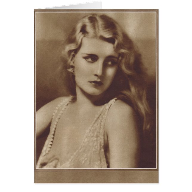 Cartão Jeanette Loff 1929 (Frente)