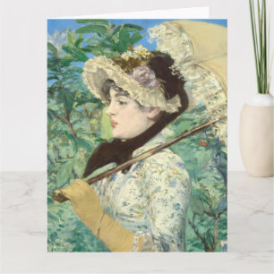 Cartão Jeanne (Primavera) Edouard Manet
