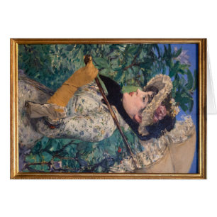 Cartão Jeanne (Primavera) Por Édouard Manet