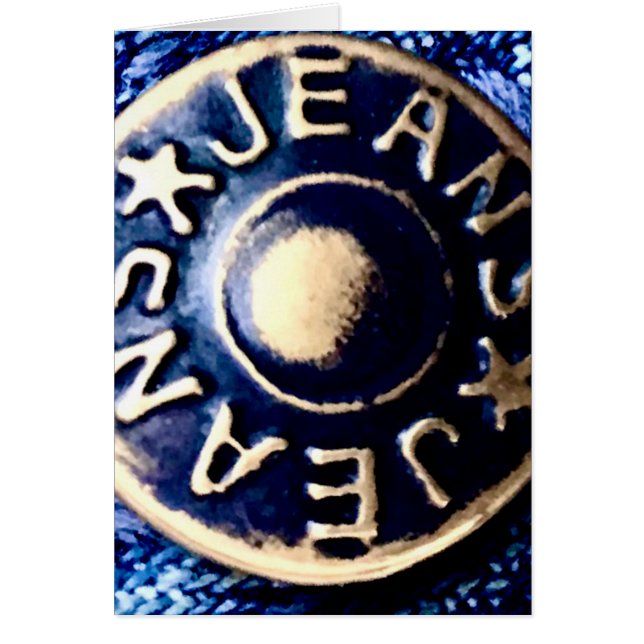 Cartão Jean's button (Frente)