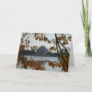 Cartão Jefferson Memorial in the Fall