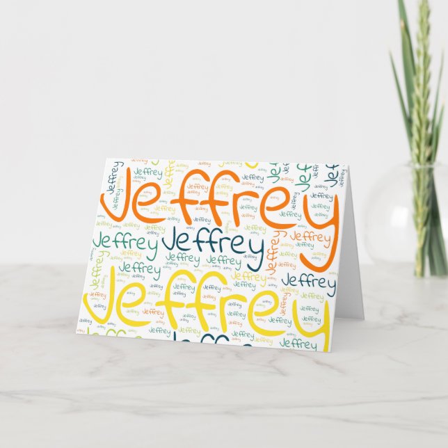 Cartão Jeffrey (Frente)