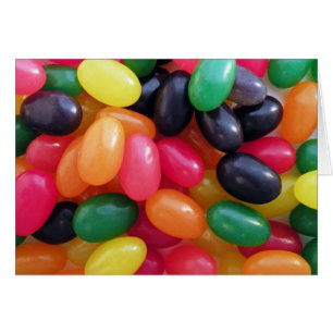 Cartão Jellybeans coloridos