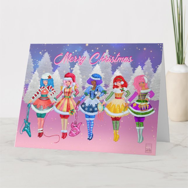 Cartão Jem and the Holograms Christmas card (Frente)