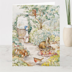 Cartão Jemima Puddle Duck no Jardim do Sr. Mc Gregor