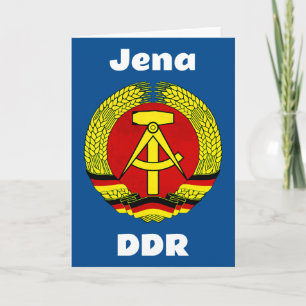 Cartão Jena, DDR, Jena, Alemanha (GDR Ossi da Alemanha Or