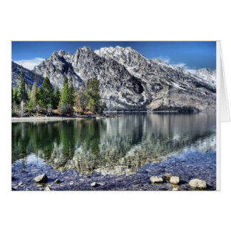 Cartão Jenny Lake Refletion