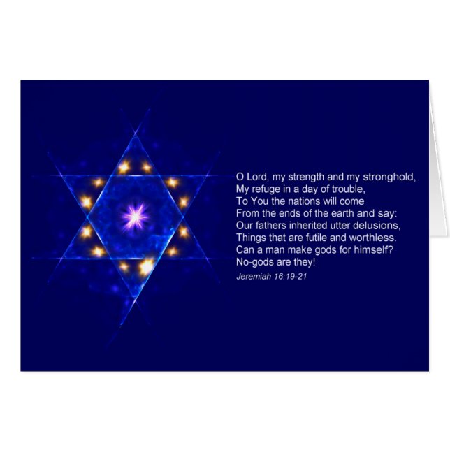 Cartão Jeremiah 16 (Frente Horizontal)