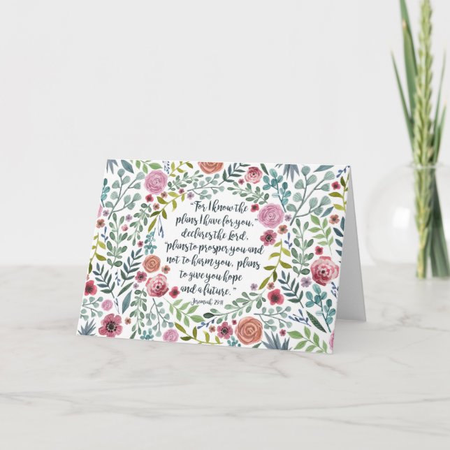 Cartão Jeremiah 29:11 (Frente)