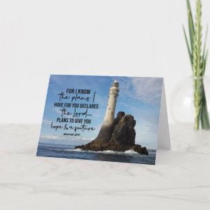 Cartão Jeremiah 29:11 Eu sei os planos que tenho para voc