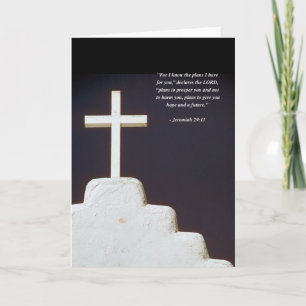Cartão JEREMIAH 29:11 Verso da Bíblia