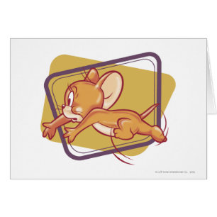 Cartão Jerry Running Assustado