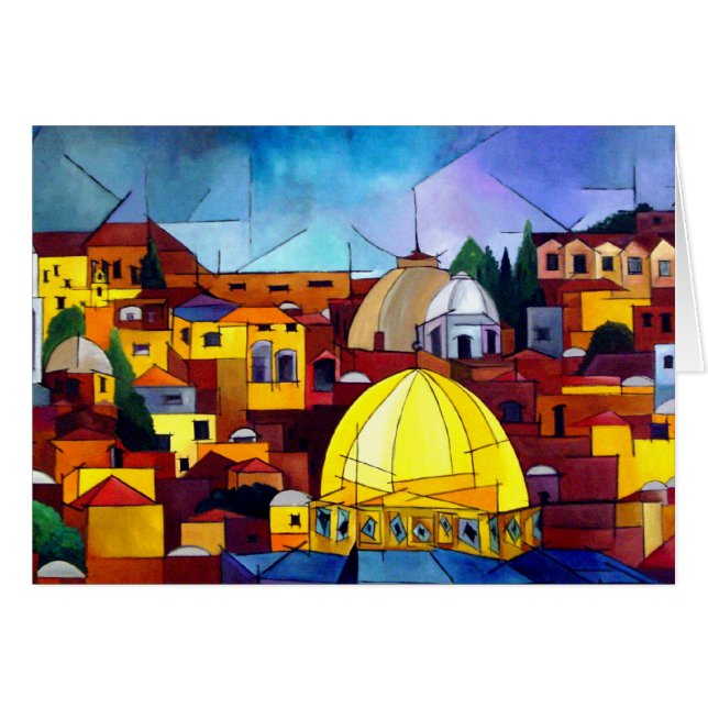 Cartão Jerusalém (Frente horizontal)