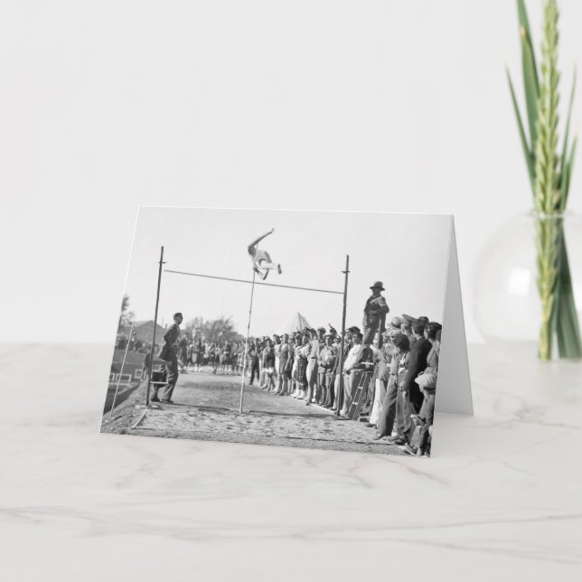 Cartão Jerusalem Pole Vault, 1930s (Frente)