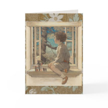 Jessie Wilcox Smith "Dream Blocks" Boy Window