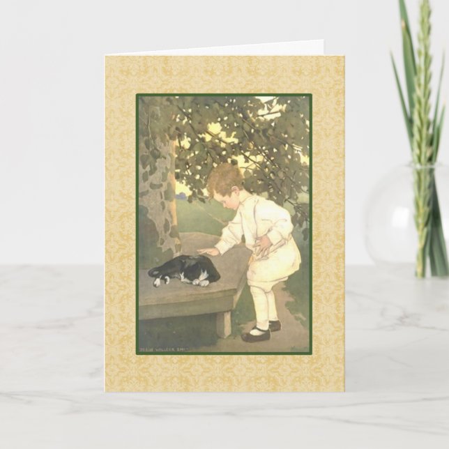 Cartão Jessie Wilcox Smith trabalho de arte. (Frente)