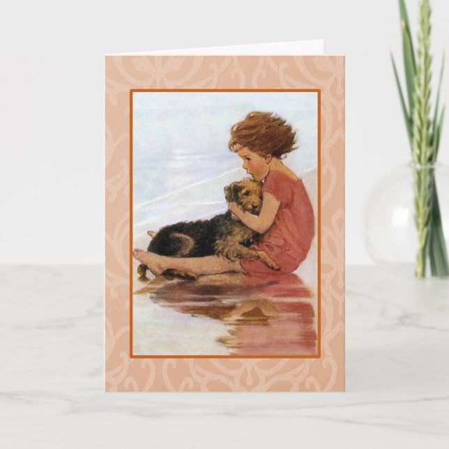 Cartão Jessie Wilcox Smith trabalho de arte. (Frente)