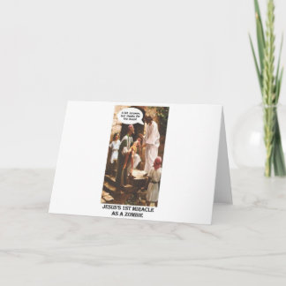 Cartão Jesus 1rua milagre como Zombie