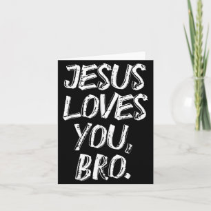 Cartão Jesus Ama Bro Religioso Deus Jesus Cristão Criança