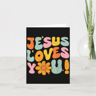 Cartão Jesus Ama Você Garota Cristã Adolescente Deus Irmã