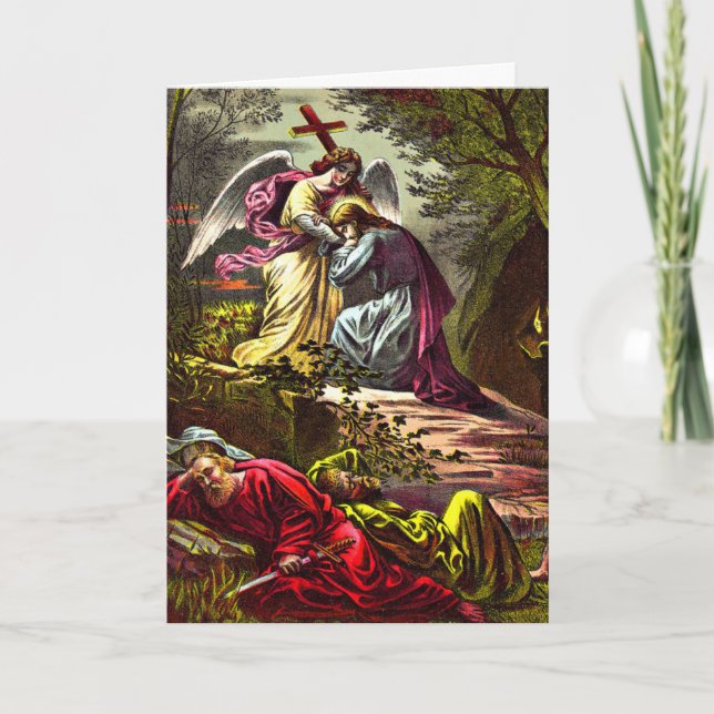 Cartão Jesus at Gethsemane Greeting card (Frente)