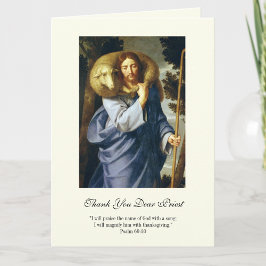 Cartão Jesus Bom Pastor Padre Encorajamento