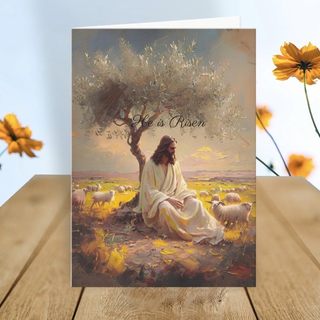 Cartão Jesus Christ Easter Religious Chisrian (Criador carregado)