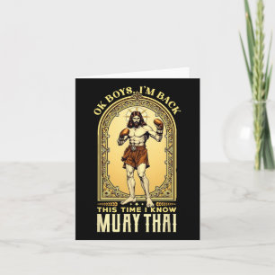 Cartão Jesus conhece Muay Thai Boxing Mma