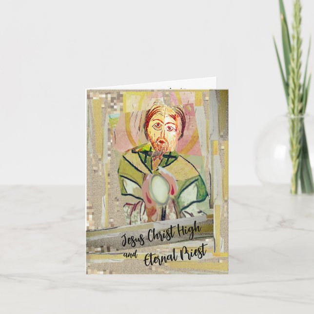 Cartão Jesus Cristo e Padre Eterno (Frente)