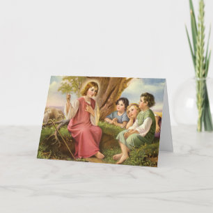 Cartão Jesus Cristo Ensinando Crianças, Religião Antiga