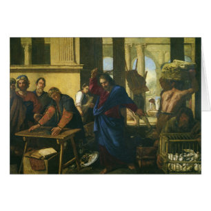 Cartão Jesus Cristo Purificando o Templo