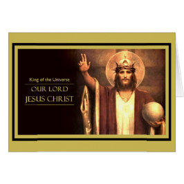 Cartão Jesus Cristo Rei do Universo