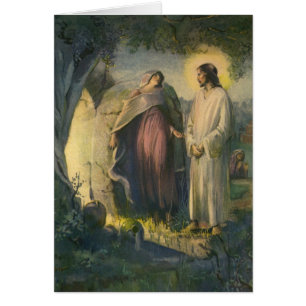 Cartão Jesus Cristo Risen by the Tomb by ML Greer